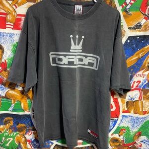 Vintage 90's Black Mens XL Dada Teeshirt